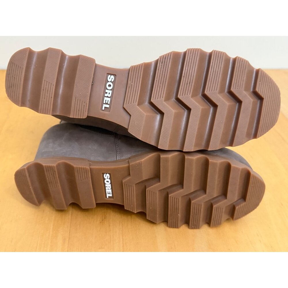 Sorel Joan Of Arctic Wedge III Women 11 Chelsea Boot TAN Waterproof Leather Shoe - Picture 7 of 10